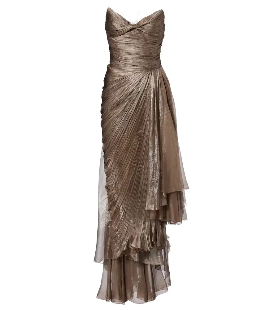 Maria Lucia Hohan Jolie lace-trimmed silk bustier dress | Image 1 Maria Lucia Hohan Jolie lace-trimmed silk bustier dress | Image 1