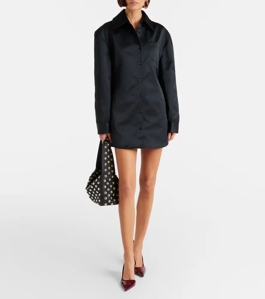 The Frankie Shop Akita satin shirt dress | Thumbnail 2 The Frankie Shop Akita satin shirt dress | Thumbnail 2