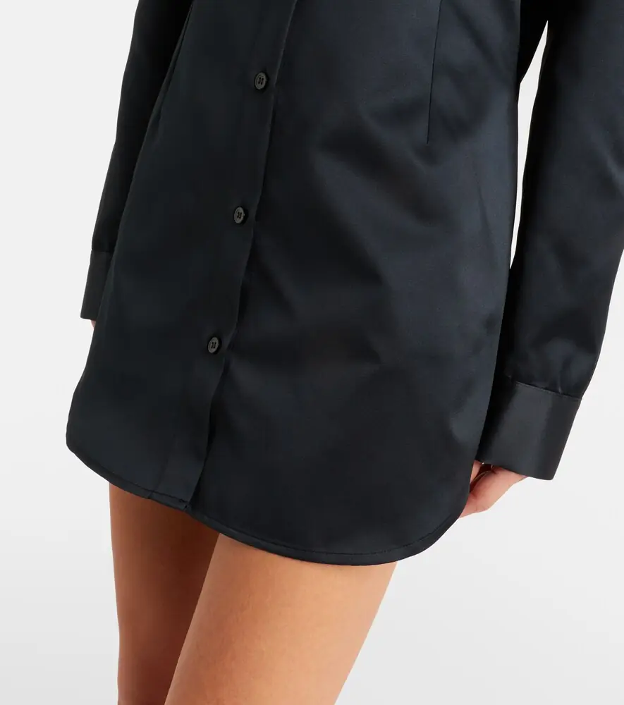 The Frankie Shop Akita satin shirt dress | Thumbnail 4 The Frankie Shop Akita satin shirt dress | Thumbnail 4