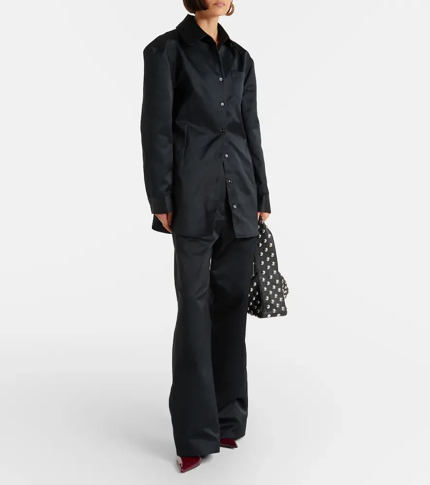 The Frankie Shop Akita satin shirt dress | Thumbnail 5 The Frankie Shop Akita satin shirt dress | Thumbnail 5