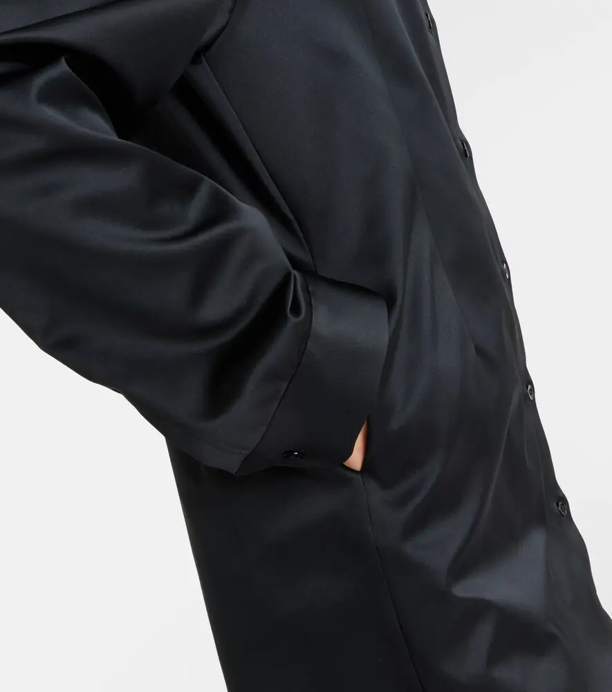The Frankie Shop Akita satin shirt dress | Thumbnail 7 The Frankie Shop Akita satin shirt dress | Thumbnail 7