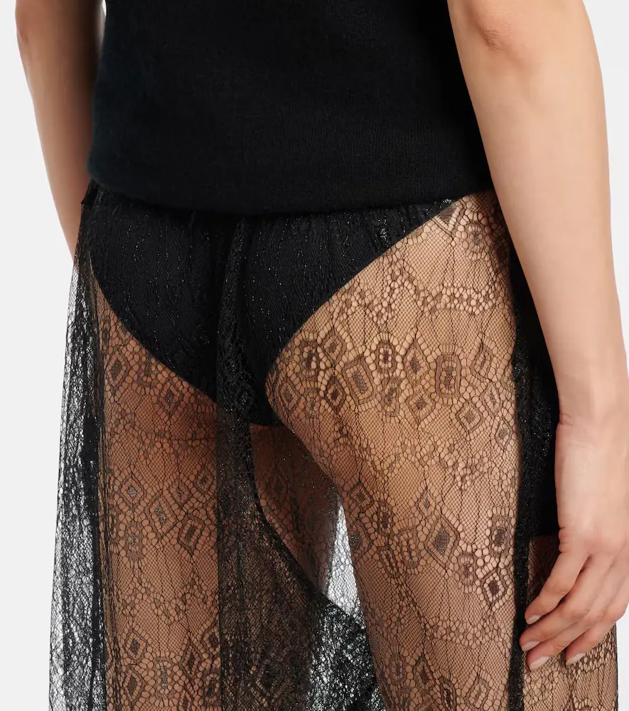 The Frankie Shop Orissa sheer wide-leg pants | Thumbnail 3
