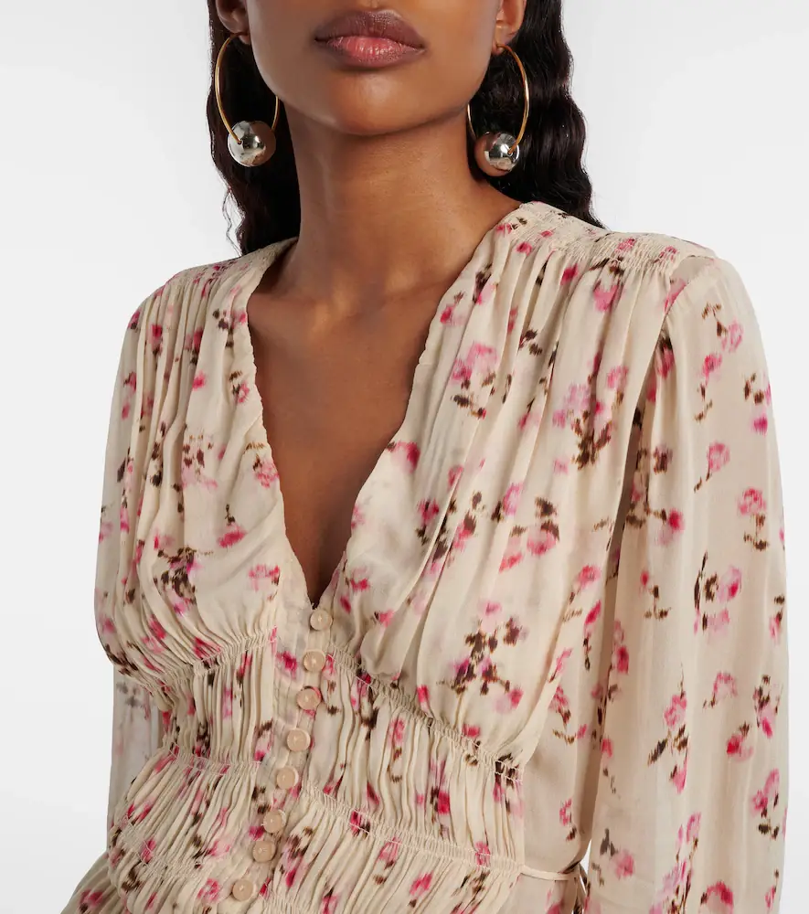 Marant Étoile Loriena floral muslin minidress | Thumbnail 2