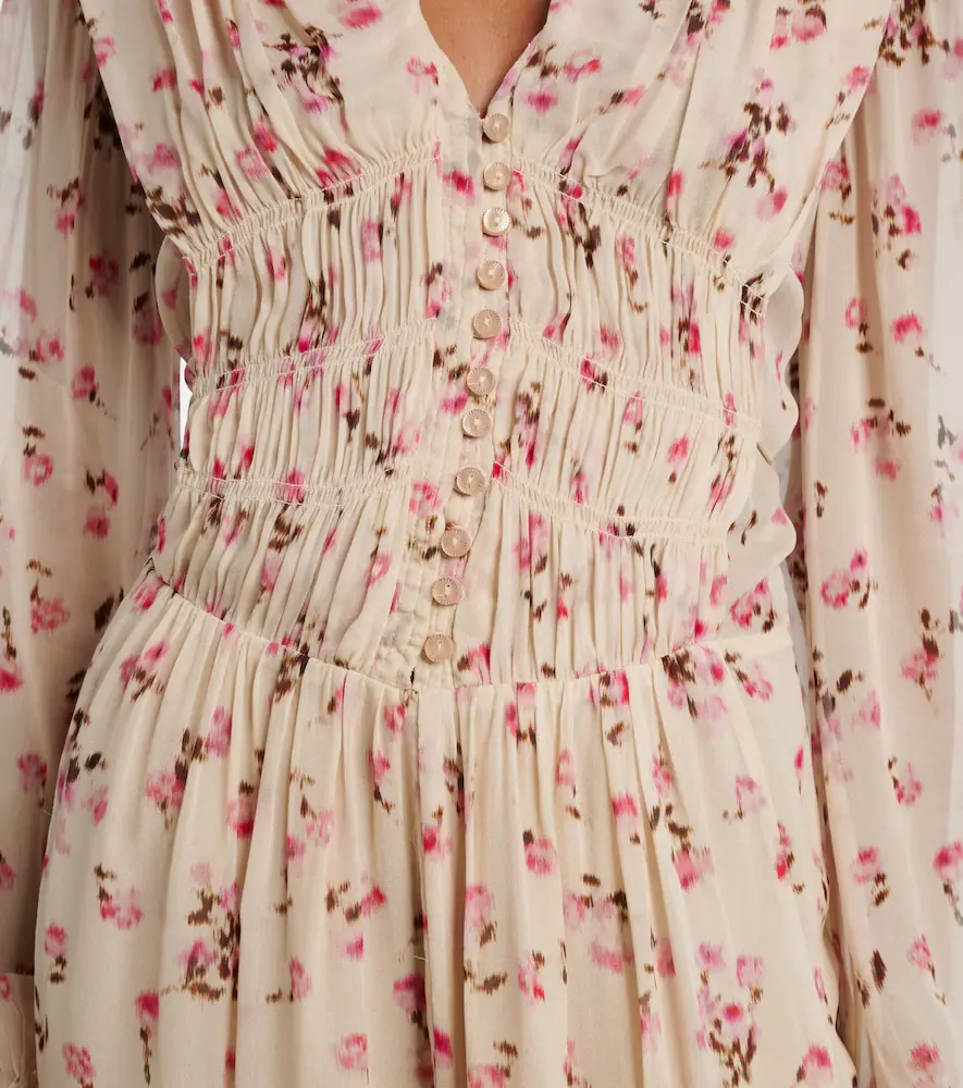 Marant Étoile Loriena floral muslin minidress | Thumbnail 3