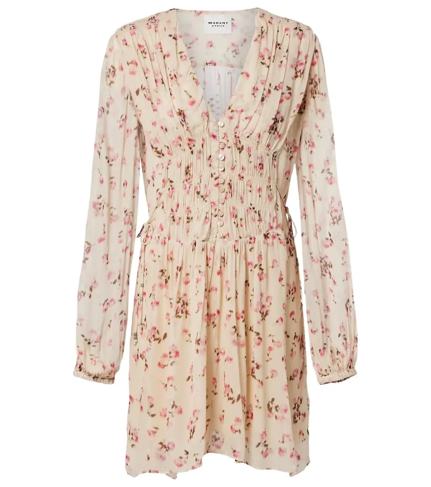 Loriena floral muslin minidress