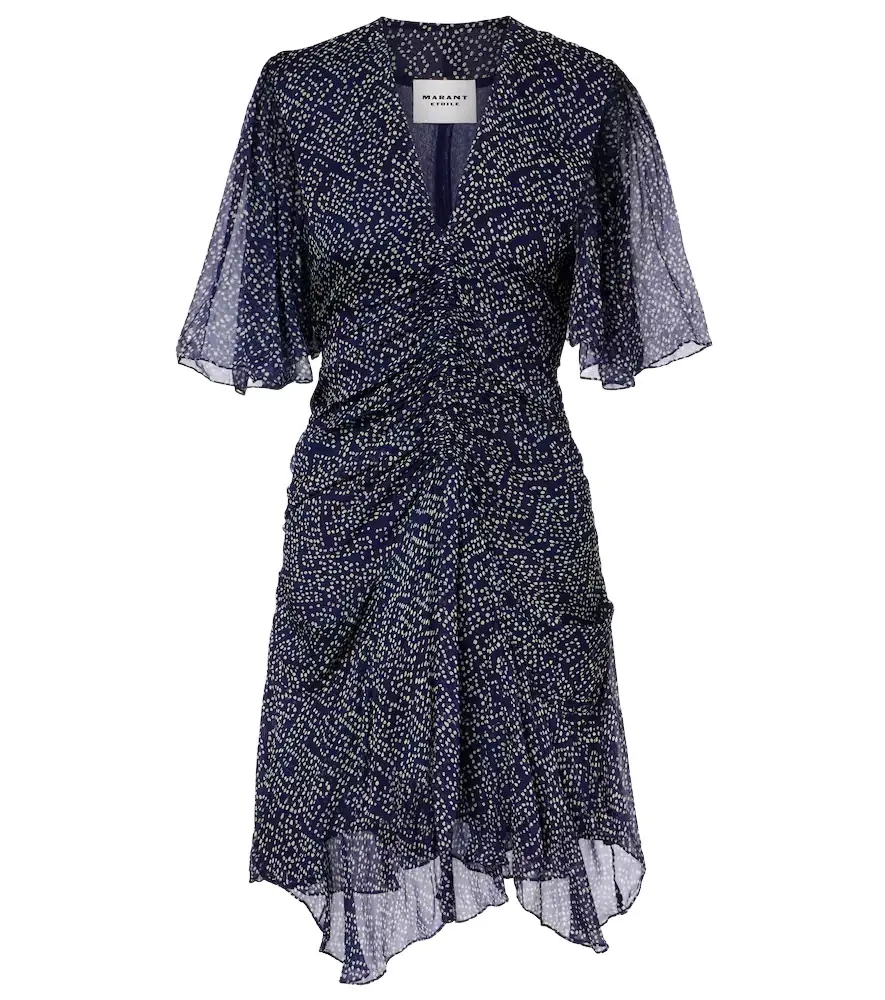 Marant Étoile Vivienne printed muslin minidress