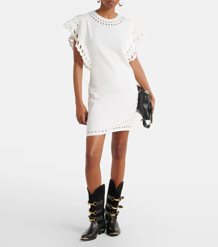 Marant Étoile Orlane embroidered cotton minidress | Thumbnail 5