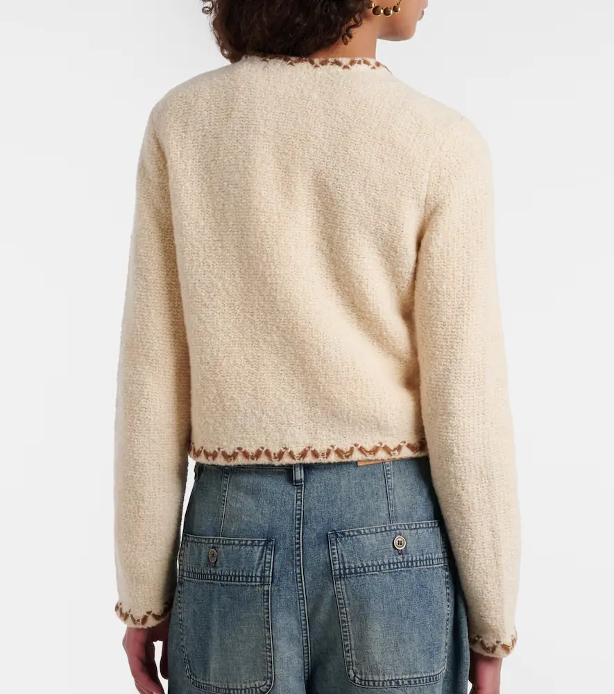 Marant Étoile Rochelle wool-blend tweed cardigan | Thumbnail 3 Marant Étoile Rochelle wool-blend tweed cardigan | Thumbnail 3