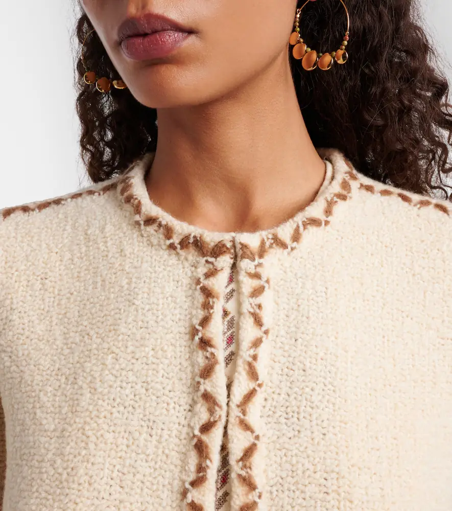 Marant Étoile Rochelle wool-blend tweed cardigan | Thumbnail 4 Marant Étoile Rochelle wool-blend tweed cardigan | Thumbnail 4