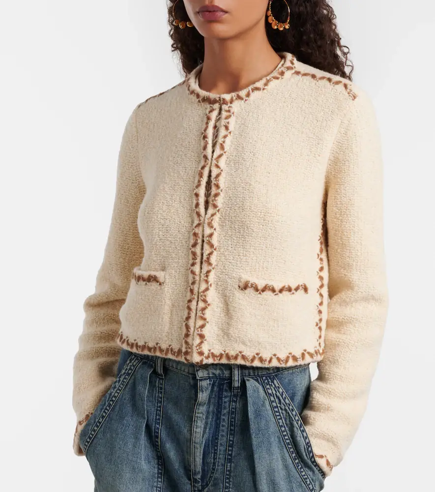 Marant Étoile Rochelle wool-blend tweed cardigan | Thumbnail 5 Marant Étoile Rochelle wool-blend tweed cardigan | Thumbnail 5