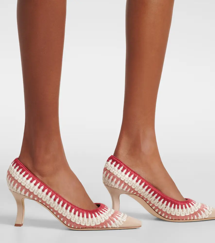 Manolo Blahnik Ombohi 70 crochet suede pumps | Thumbnail 5 Manolo Blahnik Ombohi 70 crochet suede pumps | Thumbnail 5