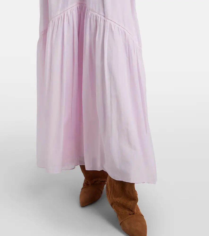 Marant Étoile Vasma ruffled cotton-blend maxi dress | Thumbnail 3