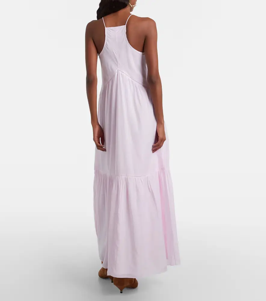 Marant Étoile Vasma ruffled cotton-blend maxi dress | Thumbnail 4