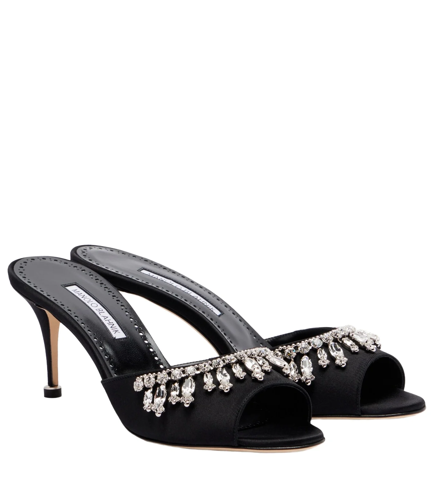 Tulimu 70 embellished satin mules