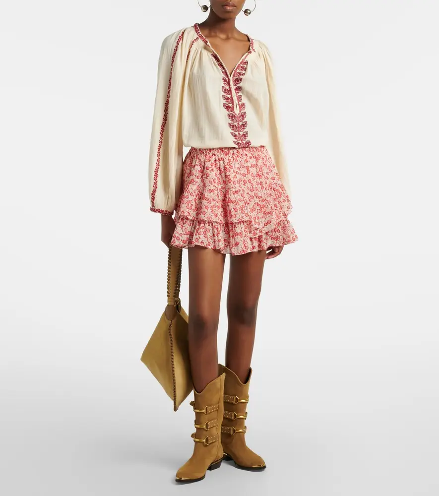 Marant Étoile Jocadia floral cotton skort | Thumbnail 3