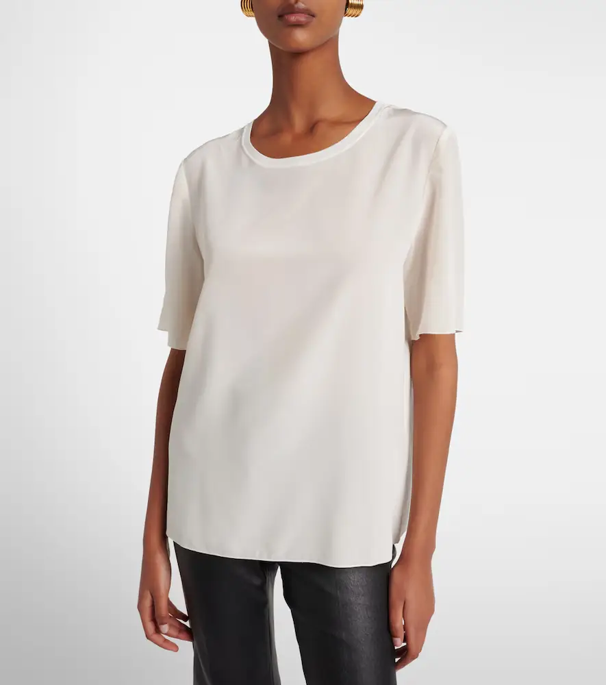 Joseph Rubin silk crêpe de soie T-shirt | Thumbnail 4 Joseph Rubin silk crêpe de soie T-shirt | Thumbnail 4