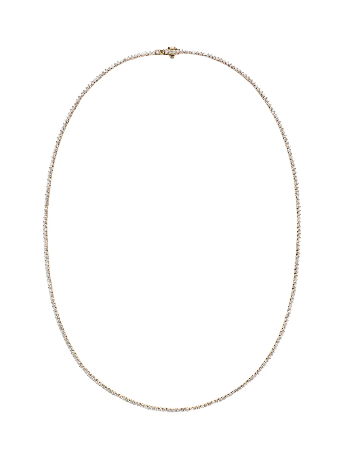 14kt gold tennis necklace with diamonds
