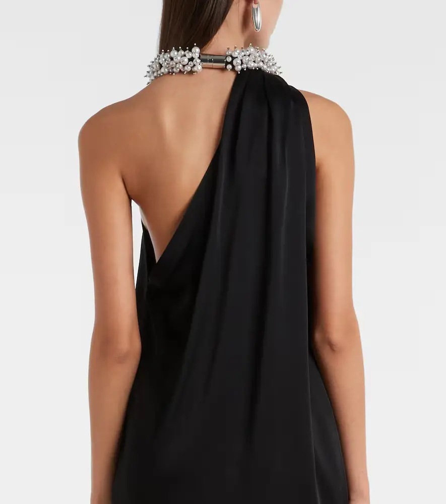 Stella McCartney Embellished satin minidress | Thumbnail 4