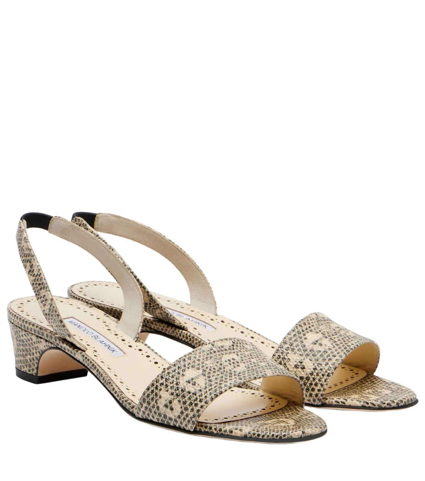 Patobarnu 30 lizard-effect leather sandals