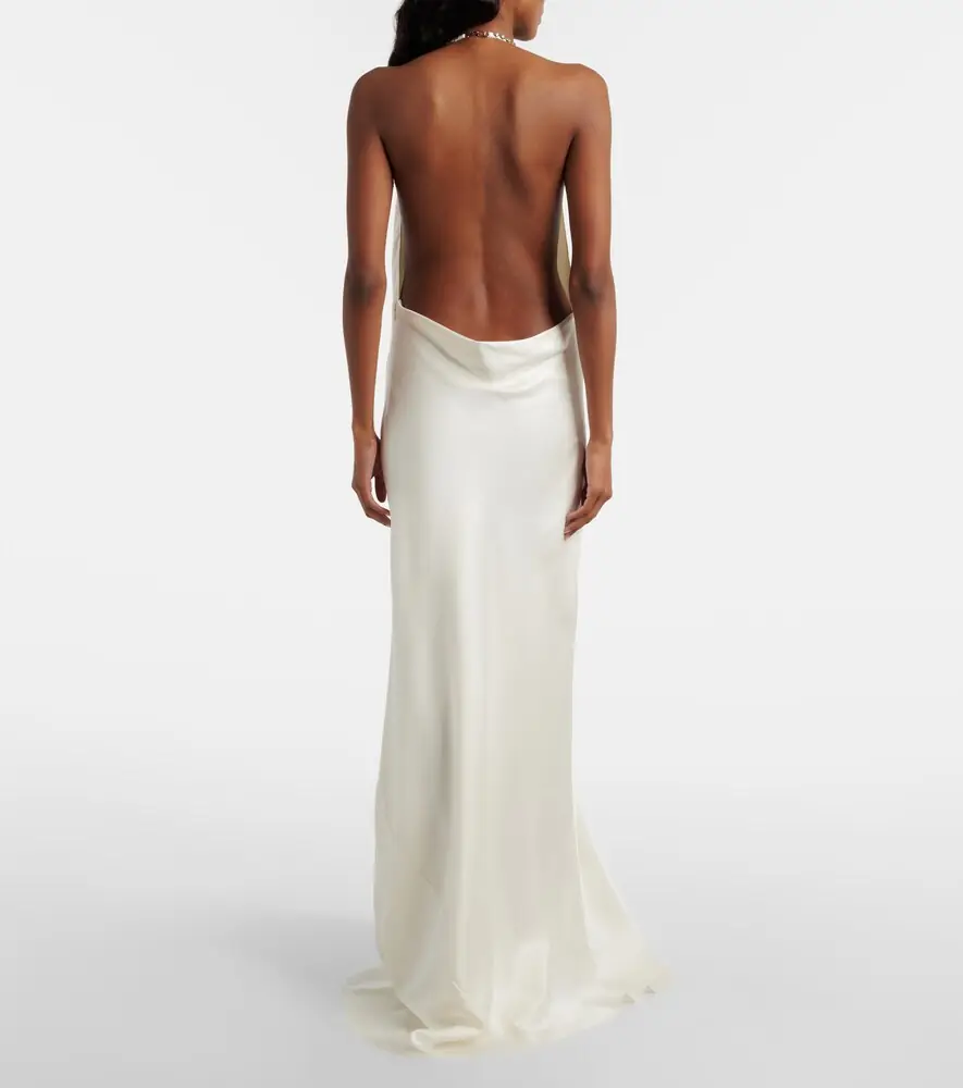 Stella McCartney Crystal-embellished satin gown | Thumbnail 2
