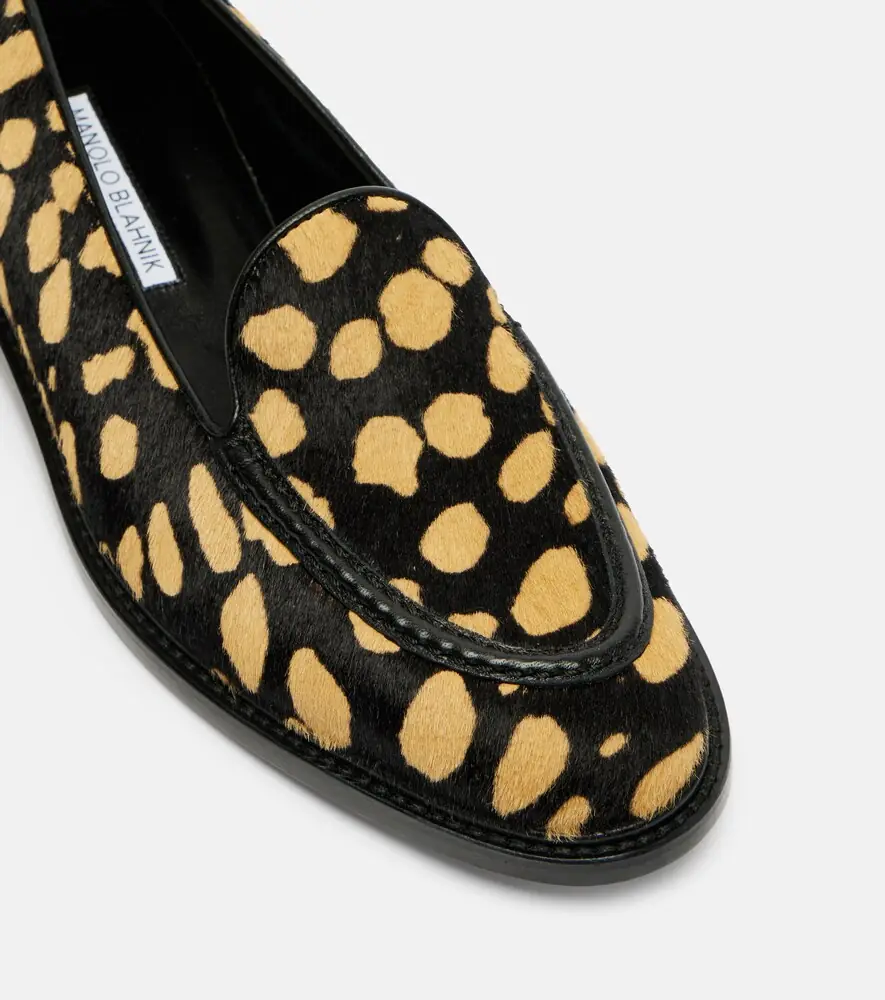 Manolo Blahnik Maxy calf hair loafers | Thumbnail 4