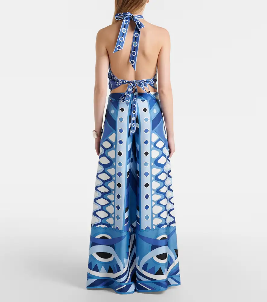PUCCI Vivara high-rise silk wide-leg pants | Thumbnail 3