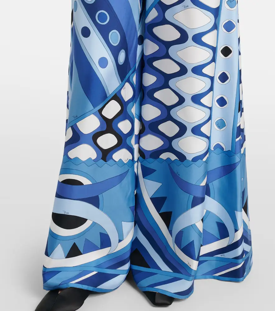 PUCCI Vivara high-rise silk wide-leg pants | Thumbnail 4