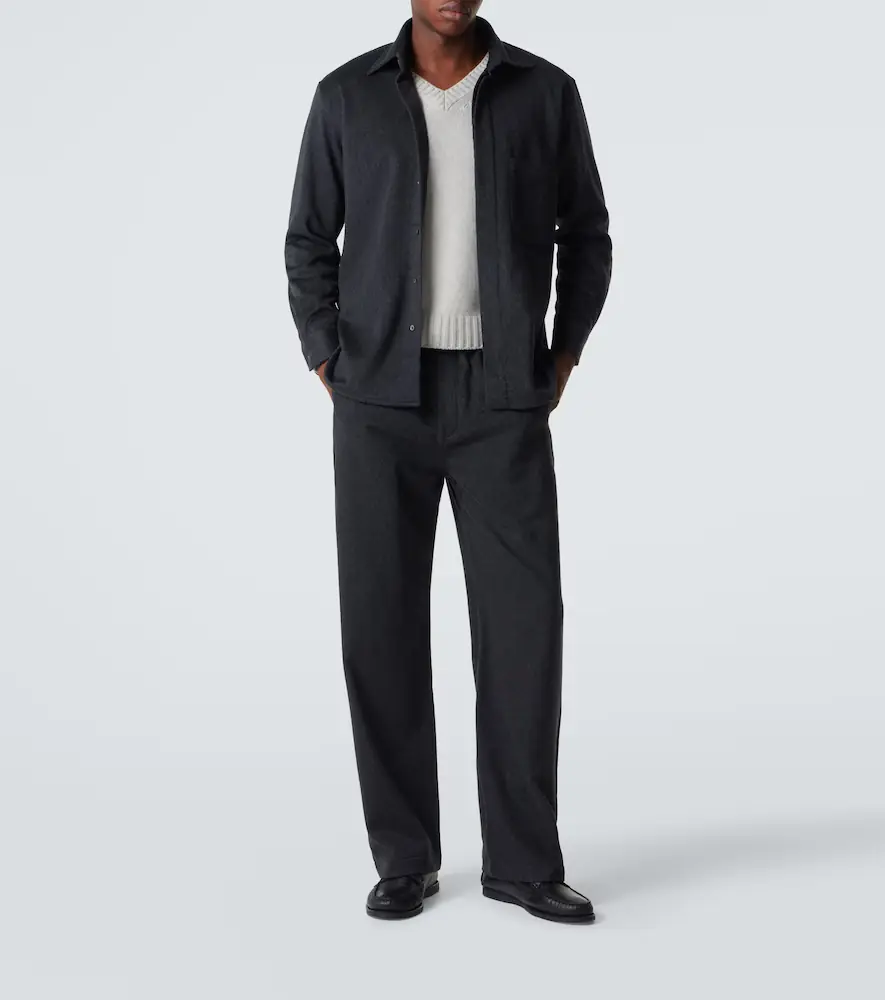 Saman Amel Cashmere straight pants | Thumbnail 6