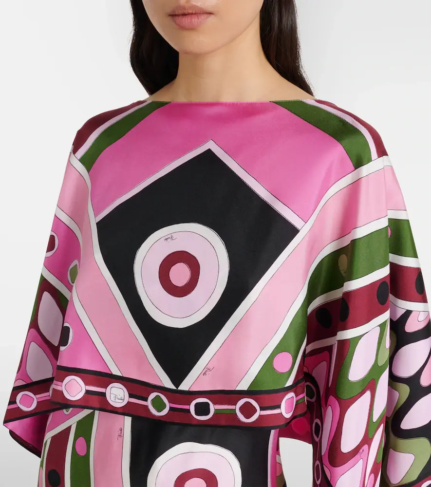 PUCCI Vivara layered silk satin maxi dress | Thumbnail 3 PUCCI Vivara layered silk satin maxi dress | Thumbnail 3