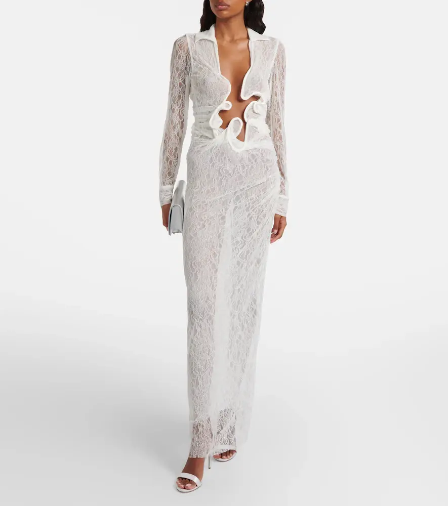 Christopher Esber Venus sheer lace gown | Thumbnail 4 Christopher Esber Venus sheer lace gown | Thumbnail 4