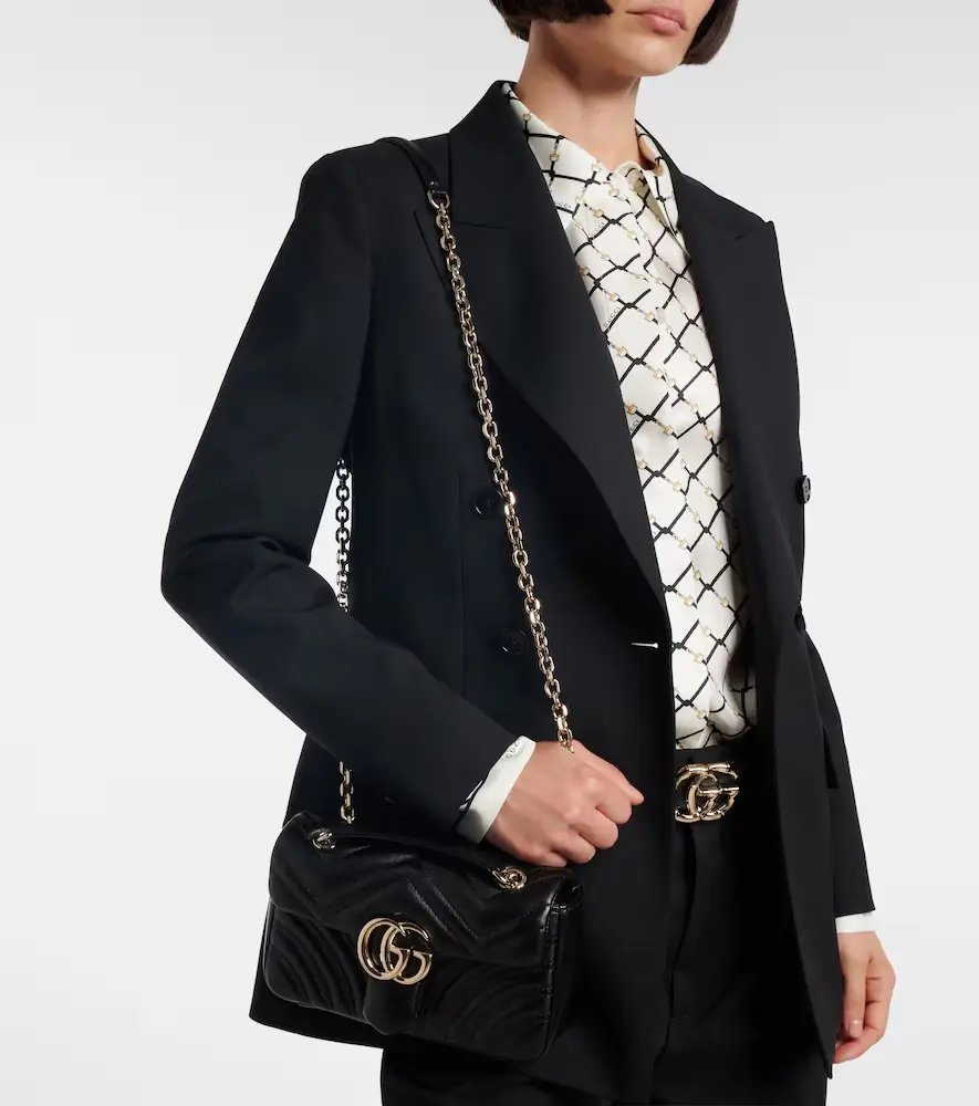 Gucci GG Marmont Small leather shoulder bag | Thumbnail 5 Gucci GG Marmont Small leather shoulder bag | Thumbnail 5