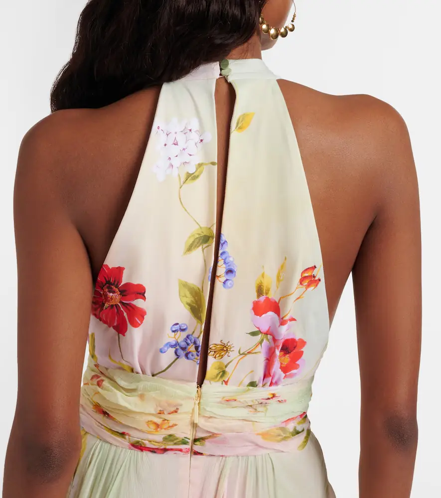 Roberto Cavalli Floral silk gown | Thumbnail 5