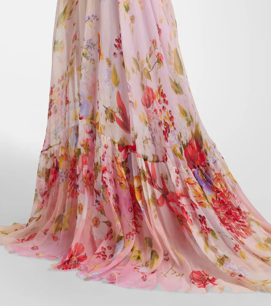 Roberto Cavalli Floral silk gown | Thumbnail 6