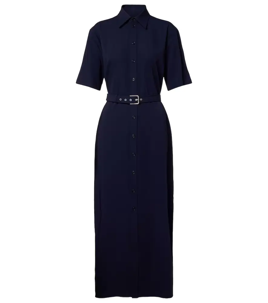 Ralph Lauren Collection Belted wool midi dress | Image 1 Ralph Lauren Collection Belted wool midi dress | Image 1