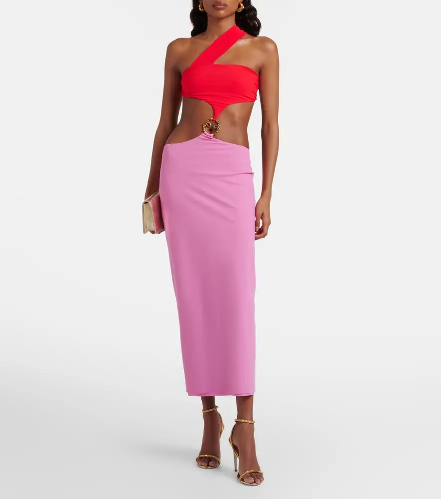 Roberto Cavalli Cutout one-shoulder midi dress | Thumbnail 5