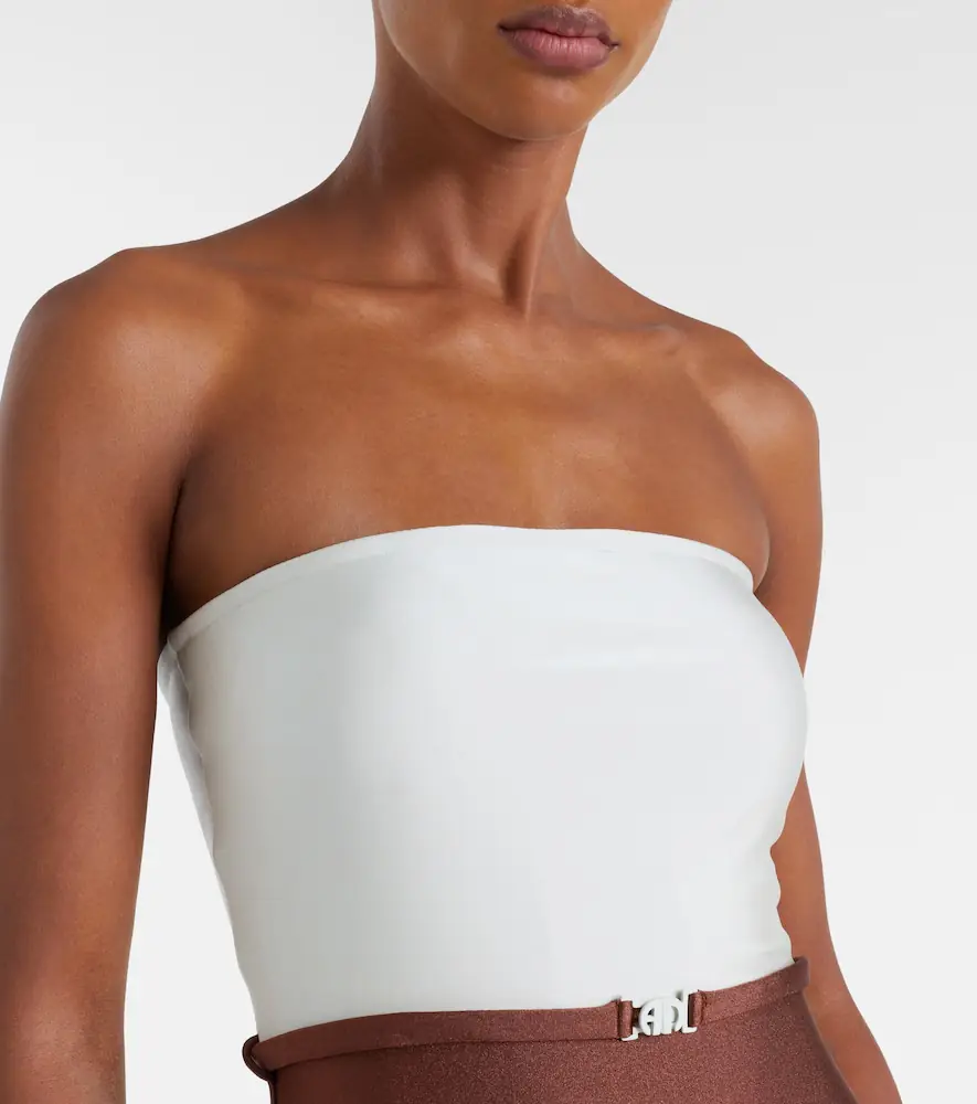 ADRIANA DEGREAS Bicolor belted swimsuit | Thumbnail 2