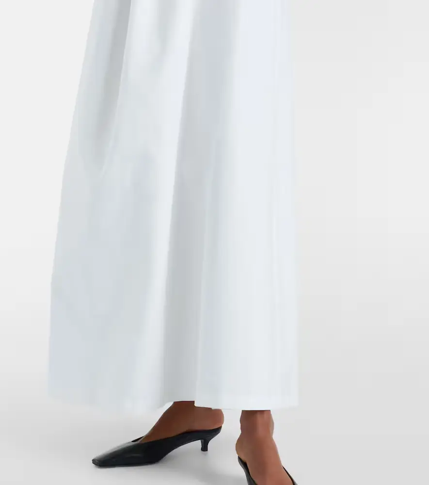ADRIANA DEGREAS Solid Voluminous draped cotton maxi dress | Thumbnail 3 ADRIANA DEGREAS Solid Voluminous draped cotton maxi dress | Thumbnail 3