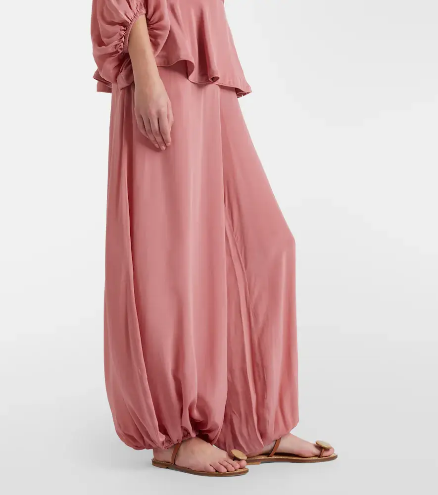 ADRIANA DEGREAS Solid Peplum balloon pants | Thumbnail 5
