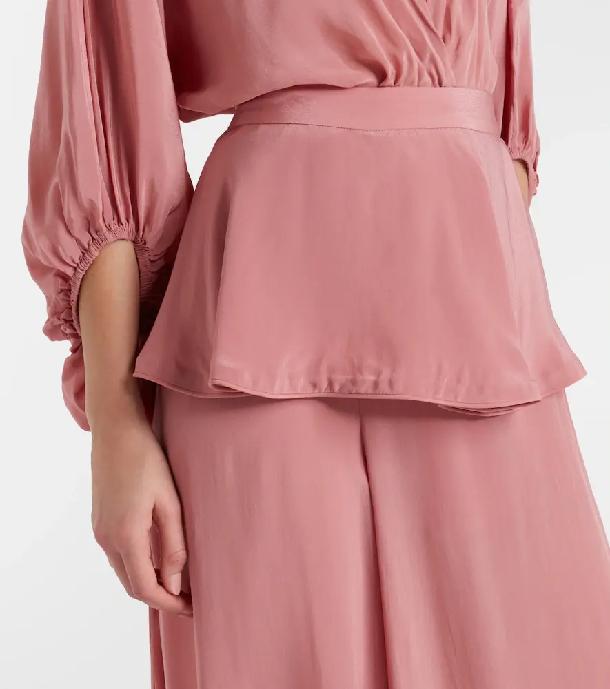 ADRIANA DEGREAS Solid Peplum balloon pants | Thumbnail 6