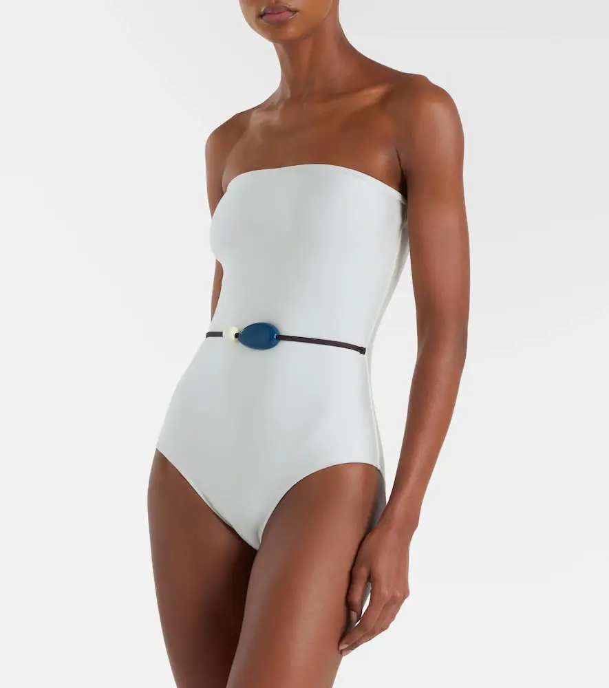 ADRIANA DEGREAS Belted embellished swimsuit | Thumbnail 4