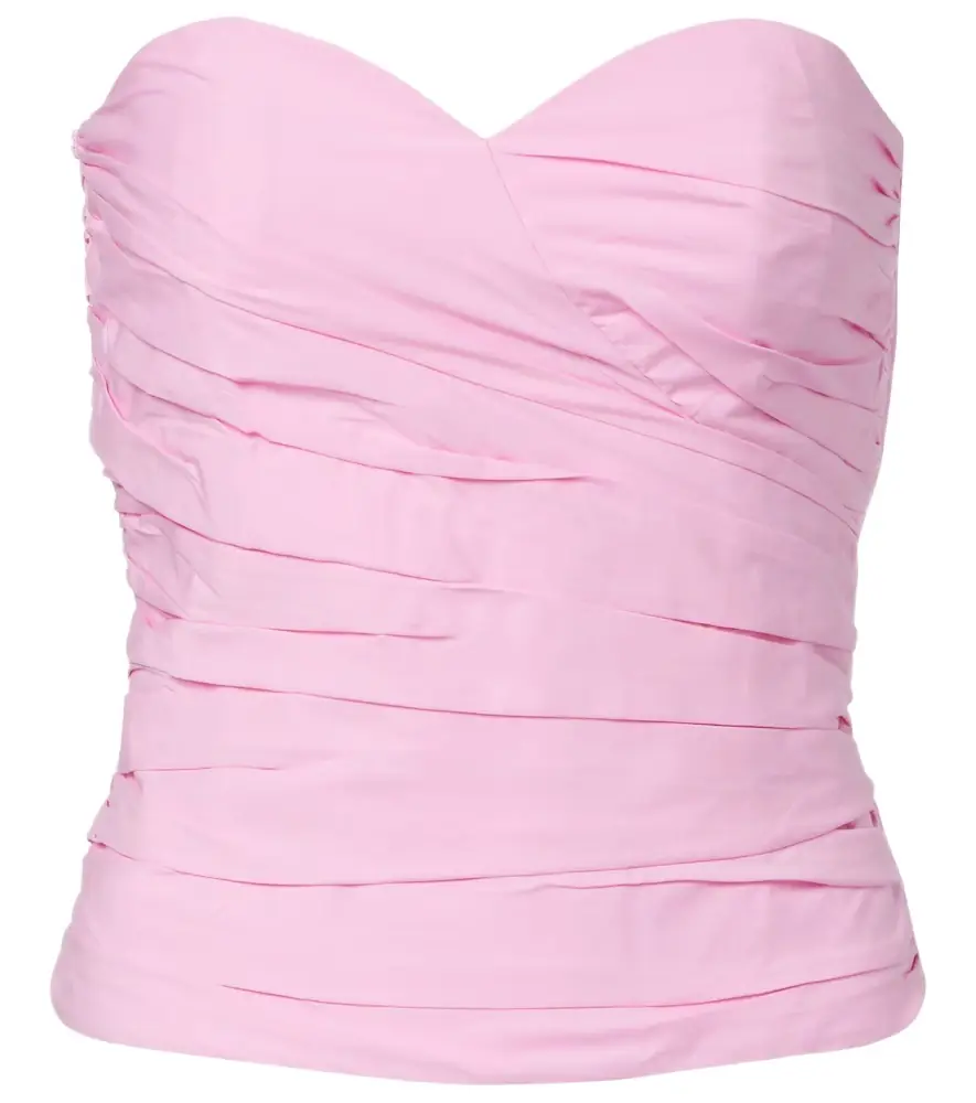 ADRIANA DEGREAS Opulence draped cotton corset | Image 1 ADRIANA DEGREAS Opulence draped cotton corset | Image 1