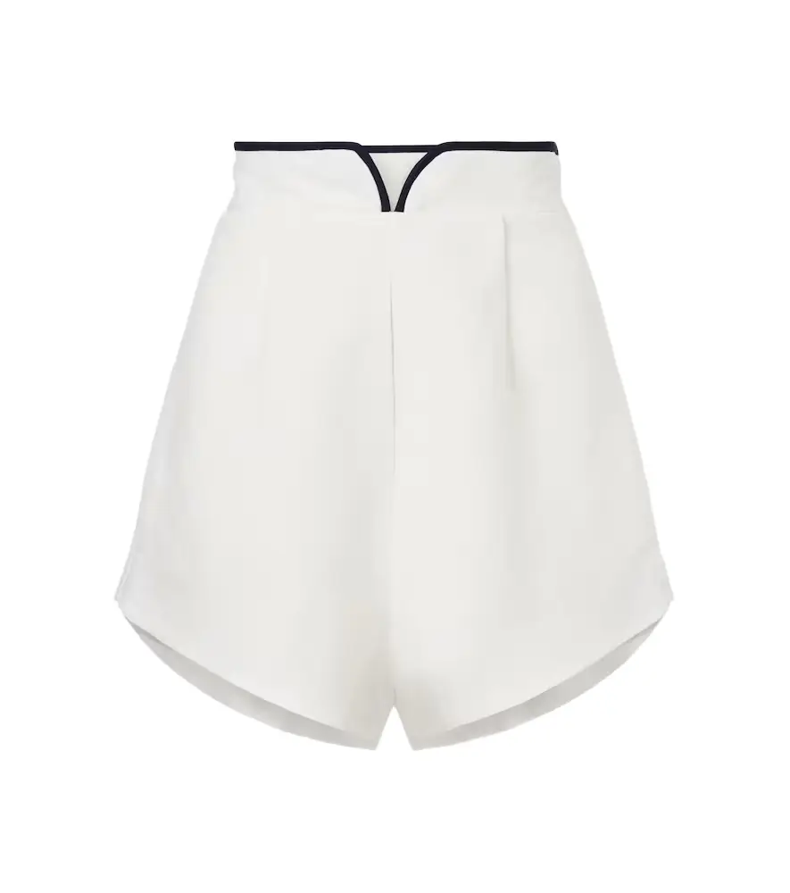 ADRIANA DEGREAS Bicolor linen-blend Bermuda shorts | Image 1 ADRIANA DEGREAS Bicolor linen-blend Bermuda shorts | Image 1
