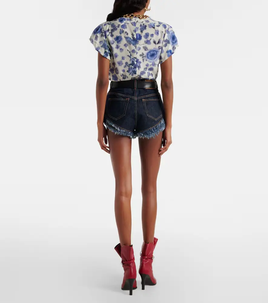 Isabel Marant Eneidala high-rise denim shorts | Thumbnail 2