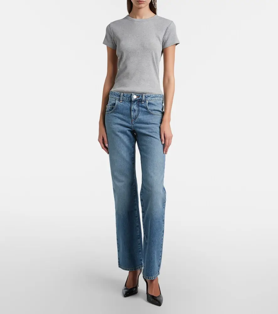Isabel Marant Dromie mid-rise straight jeans | Thumbnail 4