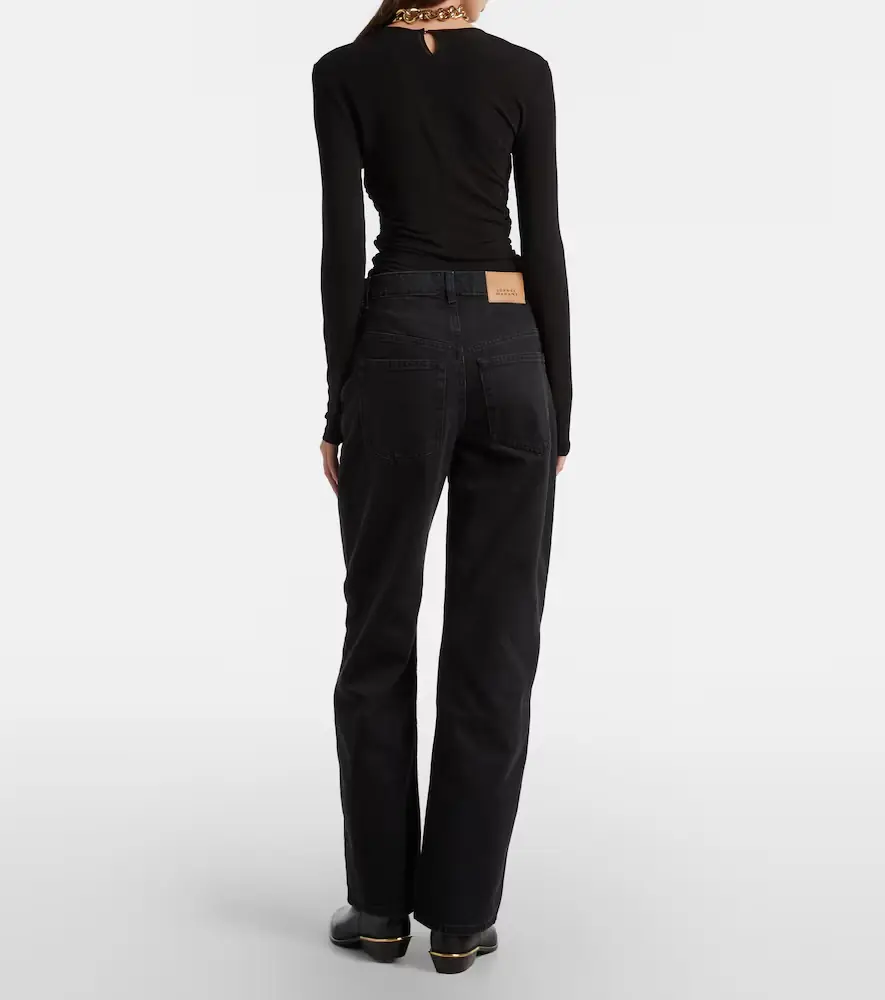 Isabel Marant Dromie mid-rise straight jeans | Thumbnail 7