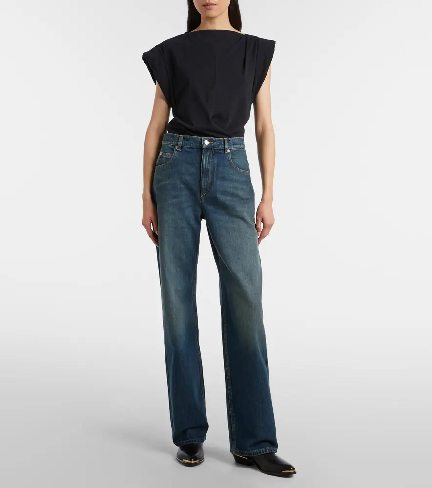 Isabel Marant Dromie mid-rise straight jeans | Thumbnail 3