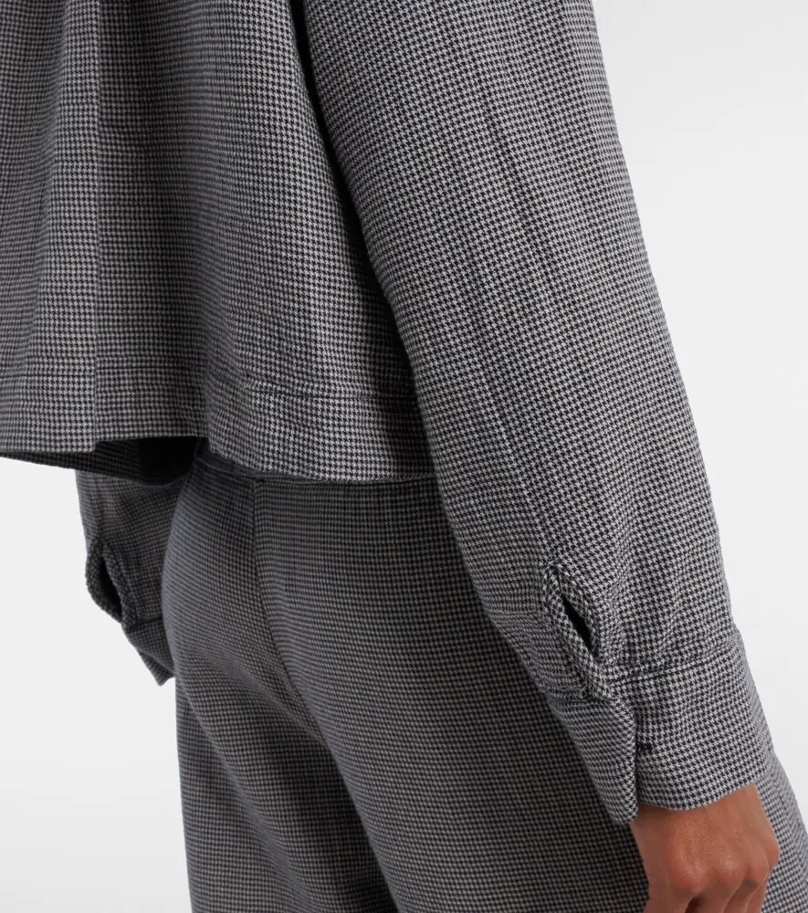 Velvet Adeline houndstooth cotton shirt | Thumbnail 3