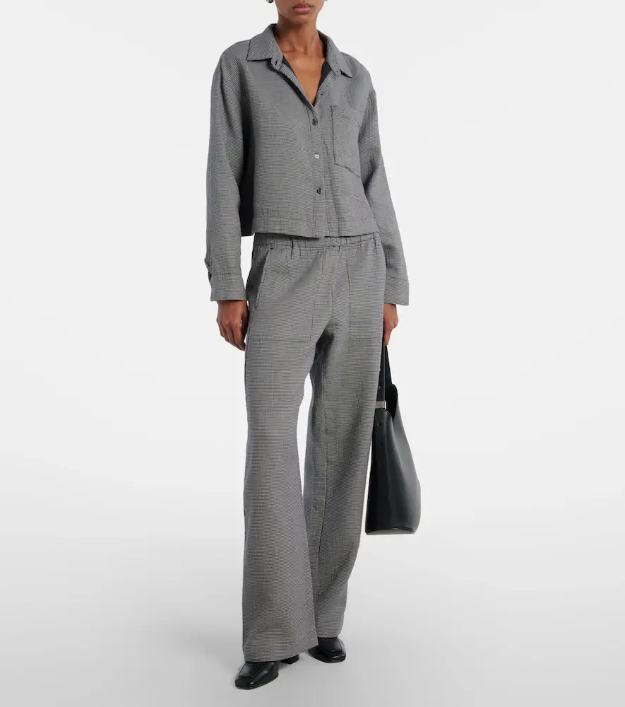 Velvet Adeline houndstooth cotton shirt | Thumbnail 5