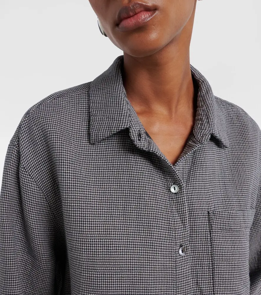 Velvet Adeline houndstooth cotton shirt | Thumbnail 6