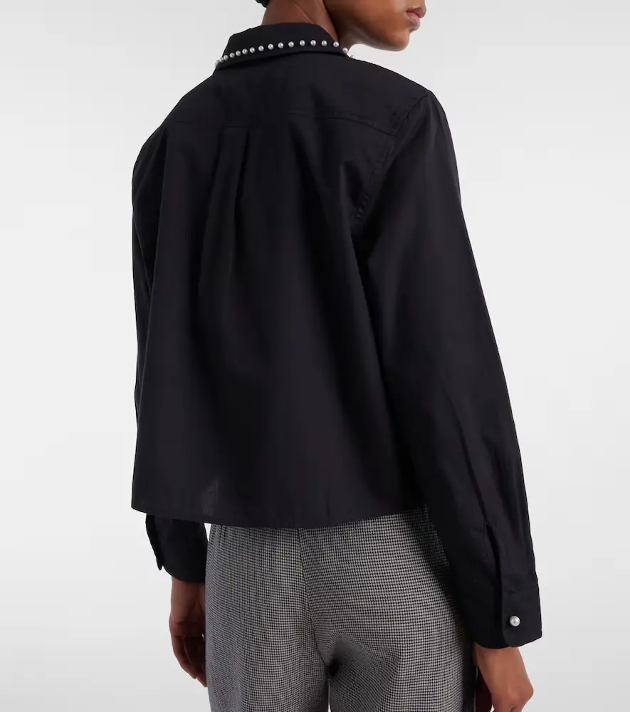 Velvet Jocelyn beaded cotton poplin shirt | Thumbnail 5 Velvet Jocelyn beaded cotton poplin shirt | Thumbnail 5